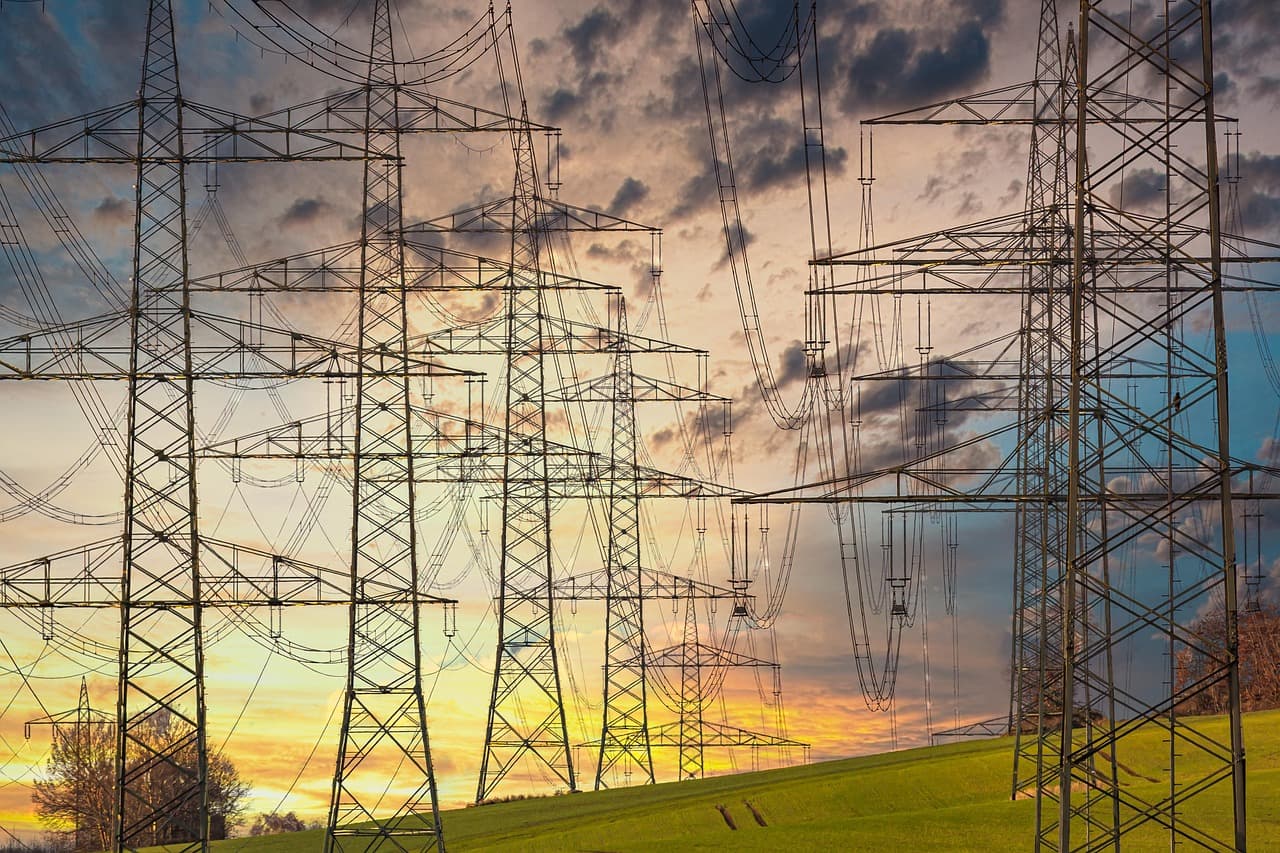 Lignes haute tension pour le guide utilities
